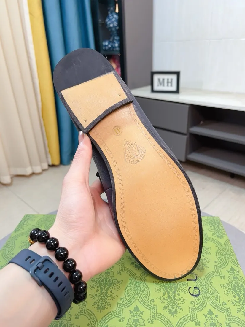 Men's Men's Shoes💰560🌹🌹[GUCCI] Gucci leather shoes are the most popular classic. Synchronized with the official website, the upper is made of Italian first-layer cowhide ➕cowhide lining, with unique brand and unique craftsmanship. Highlighting the hot style of the new year. Stop hesitating, stop wandering, get it now. Number: 38--44